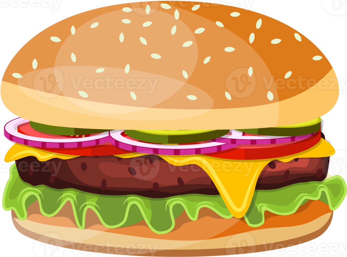 Delicious hamburger icons png