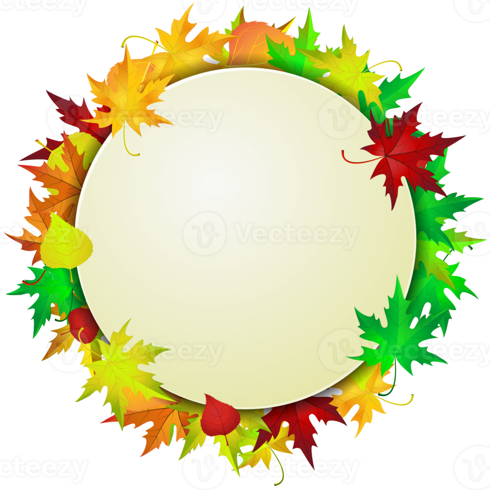 Autumn Frame With Leaves png