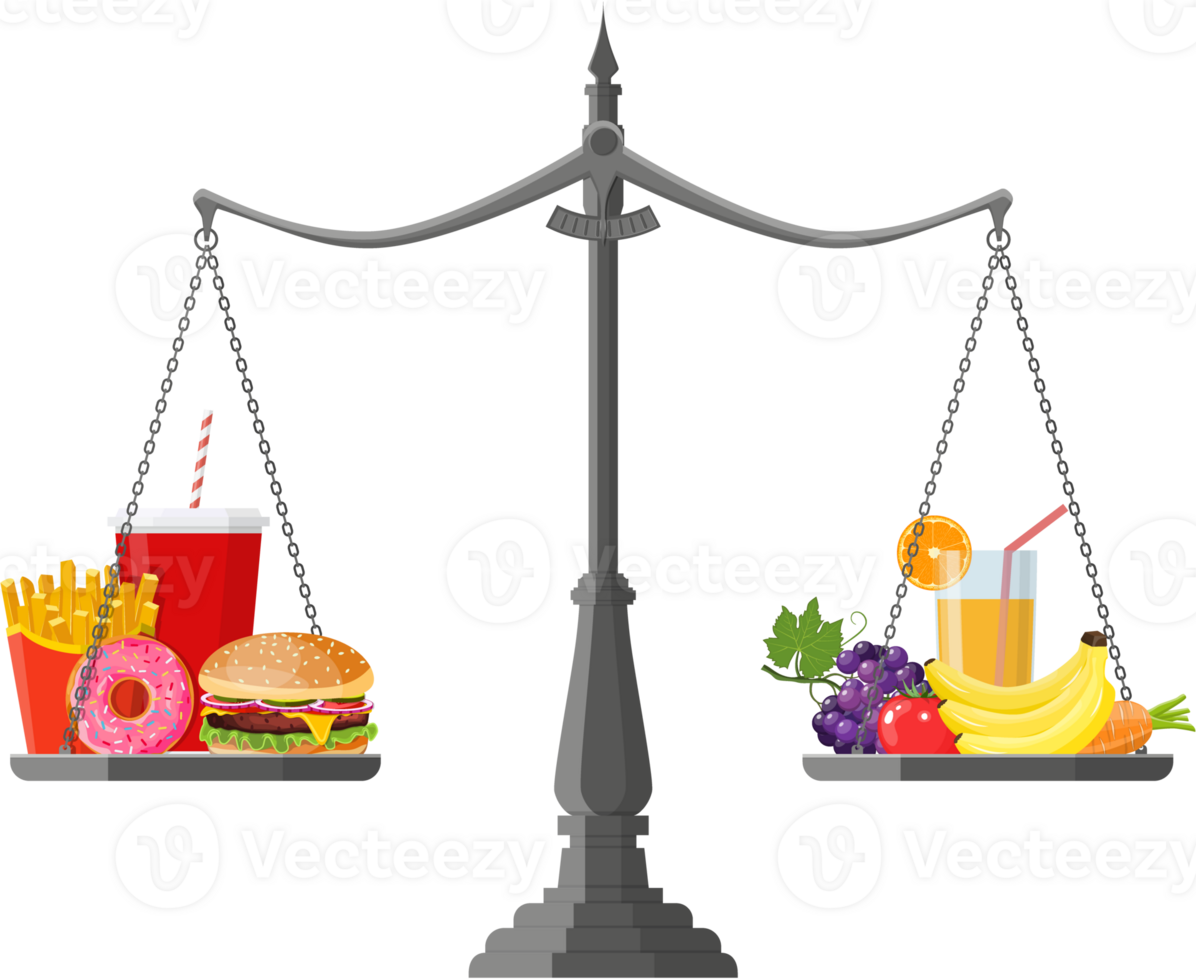 Concept of weight loss, png