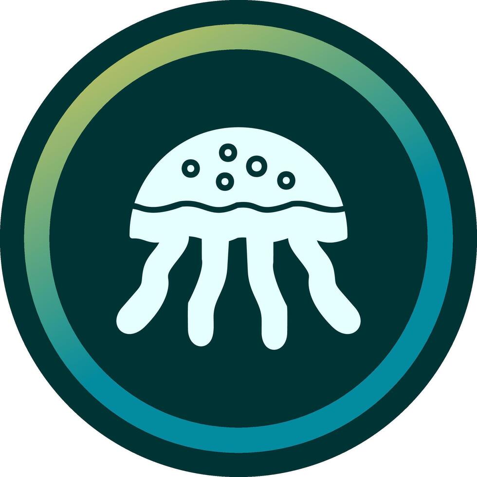 icono de vector de medusas