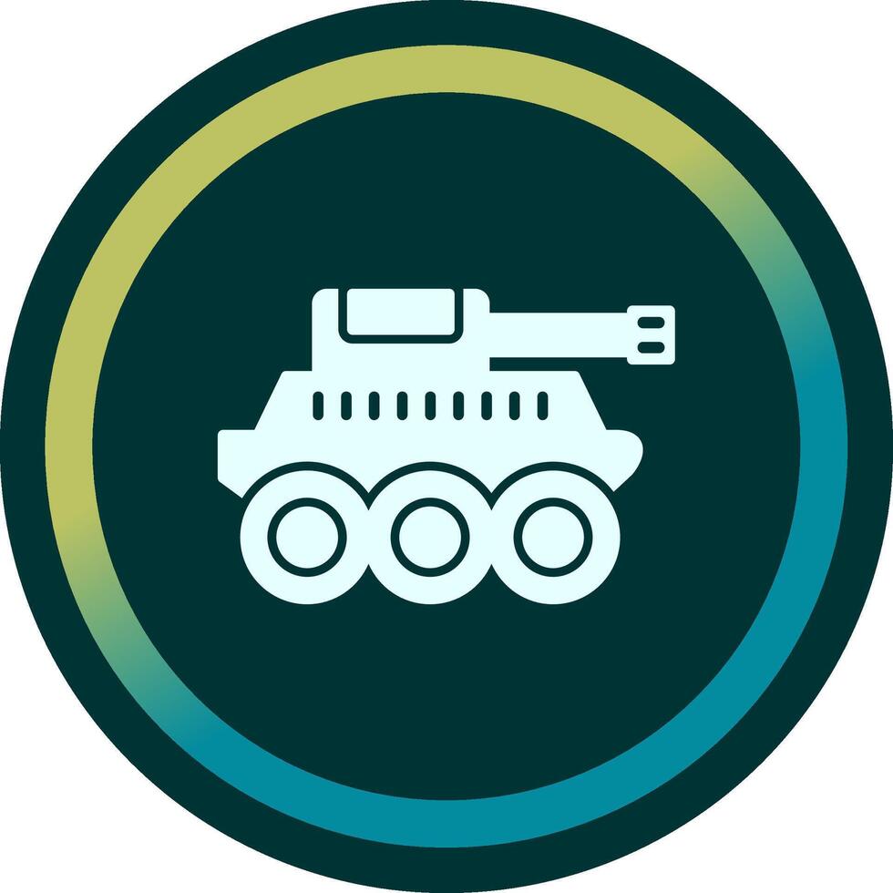 icono de vector de tanque militar