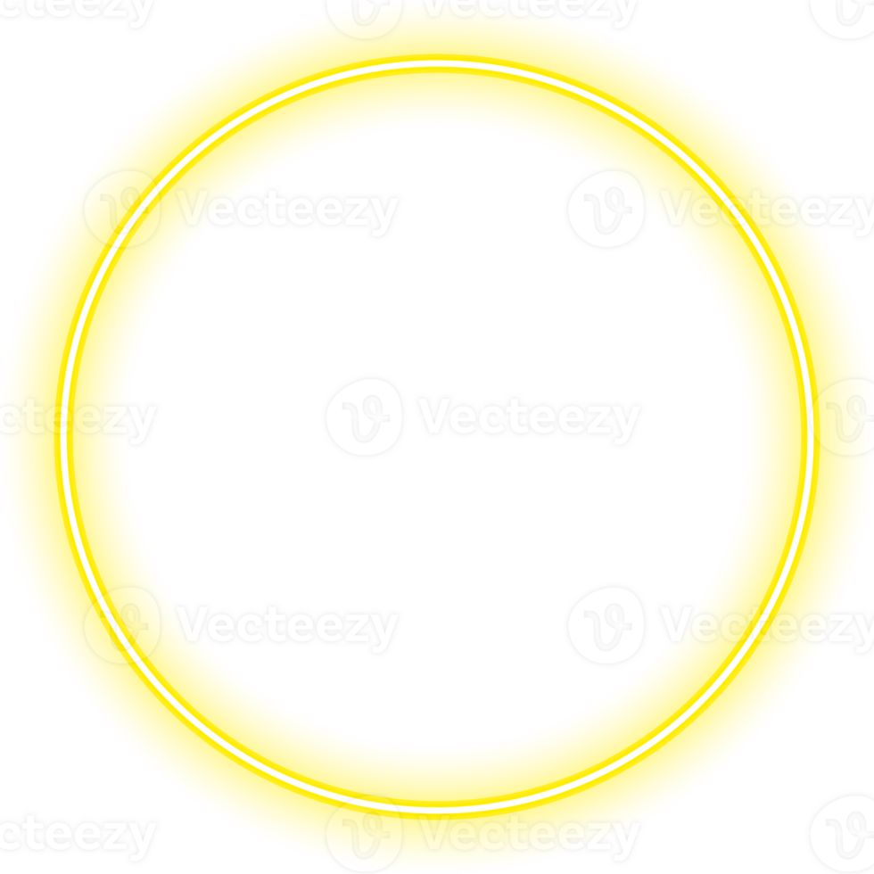 Neon circle Border png
