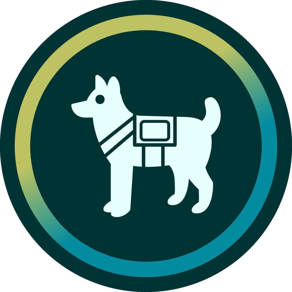 Military Dog Vector Icon