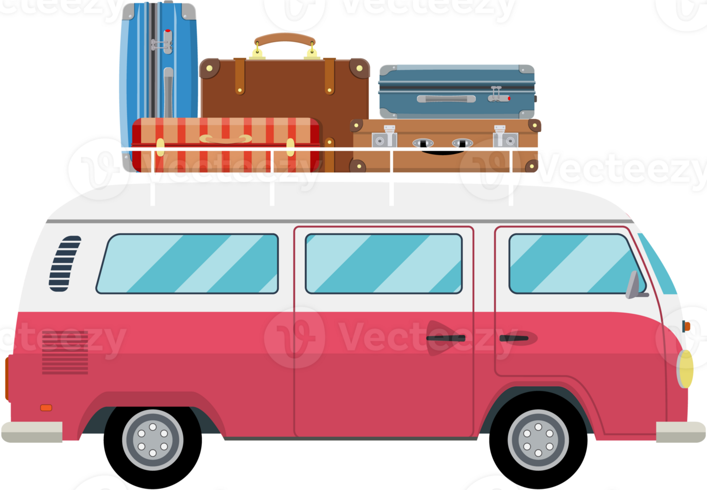 retro travel van png