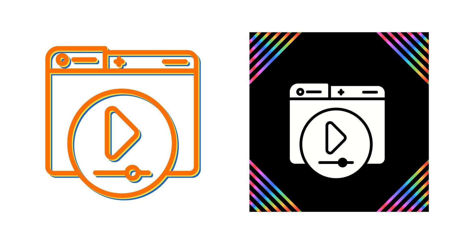 Video Player Vector Icon
