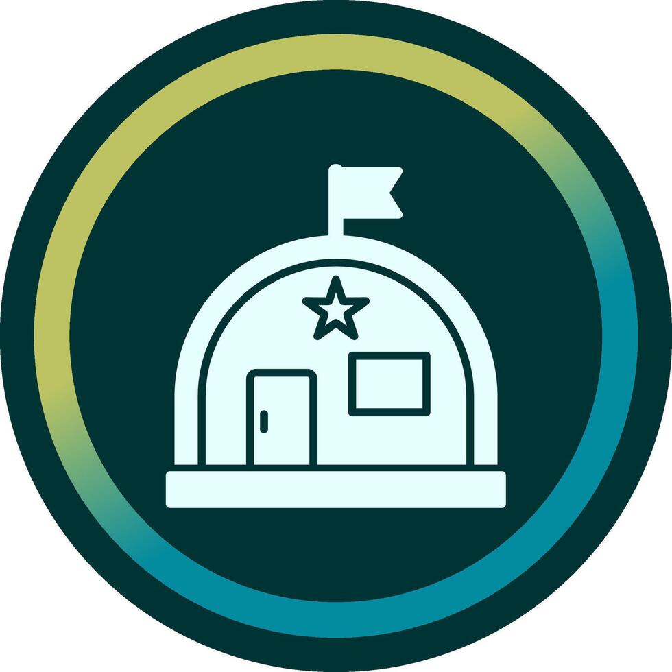 Military Warehouse Vector Icon