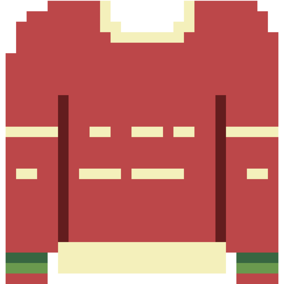 Cute pixel sweater with Christmas theme. png