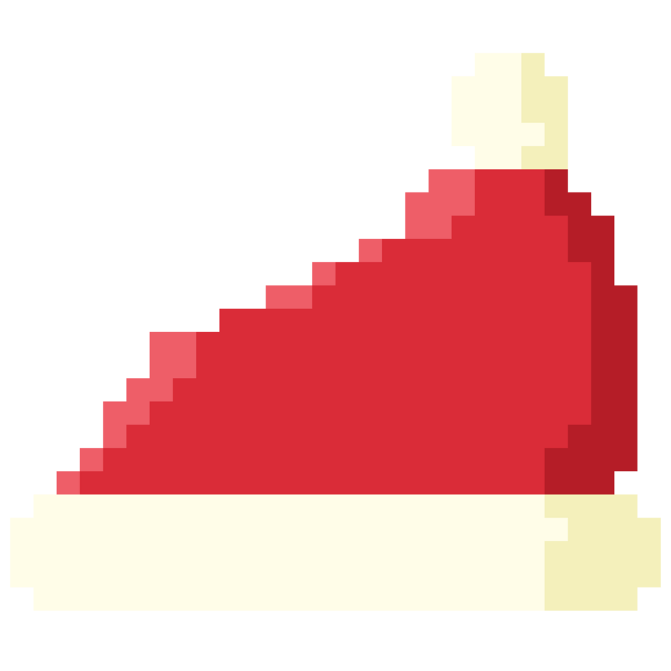 Cute pixel Christmas hat. png