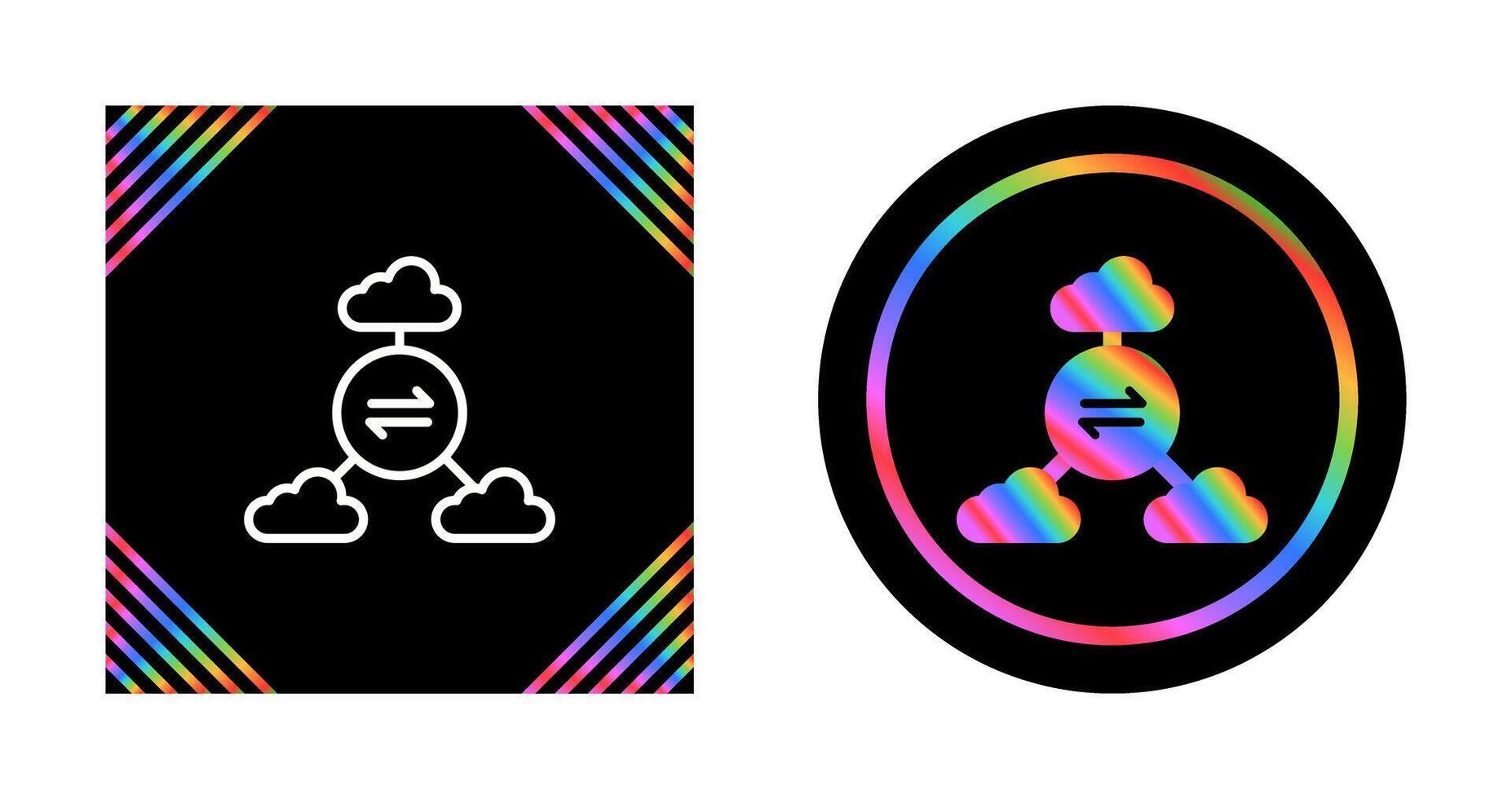 Multi-Cloud Vector Icon