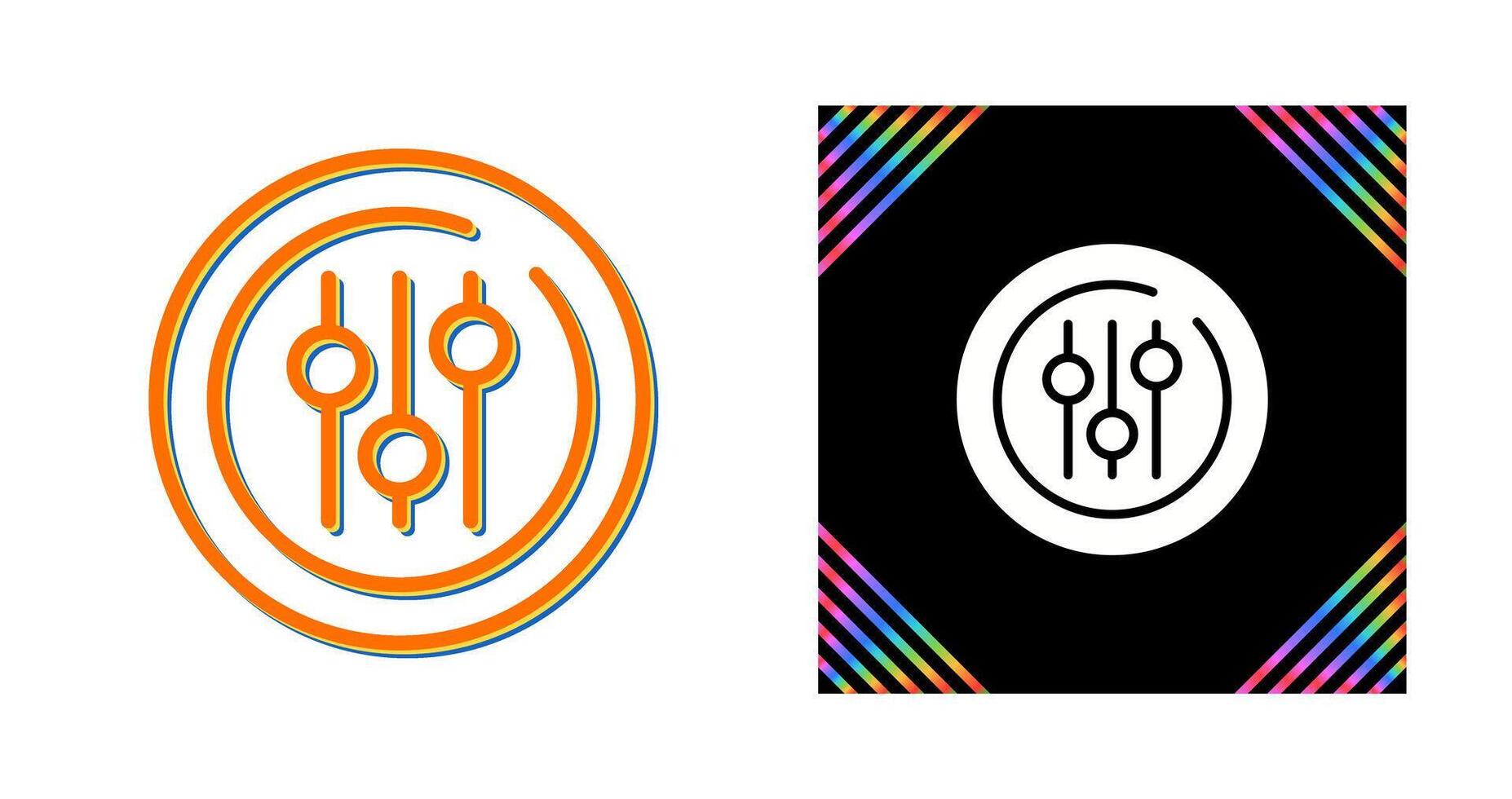 Audio Equalizer Circle Vector Icon