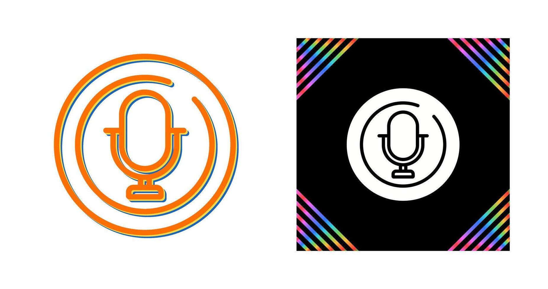 Microphone Circle Vector Icon