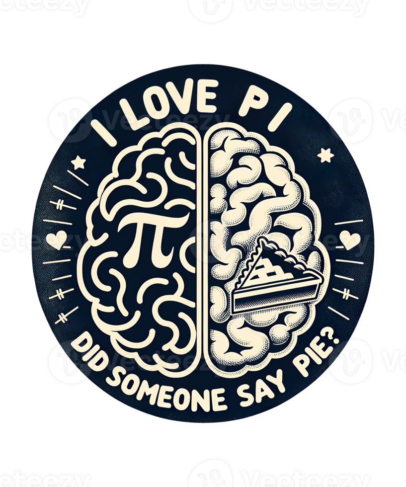 Math Students Teachers Pi Day Did someone say pie brain png