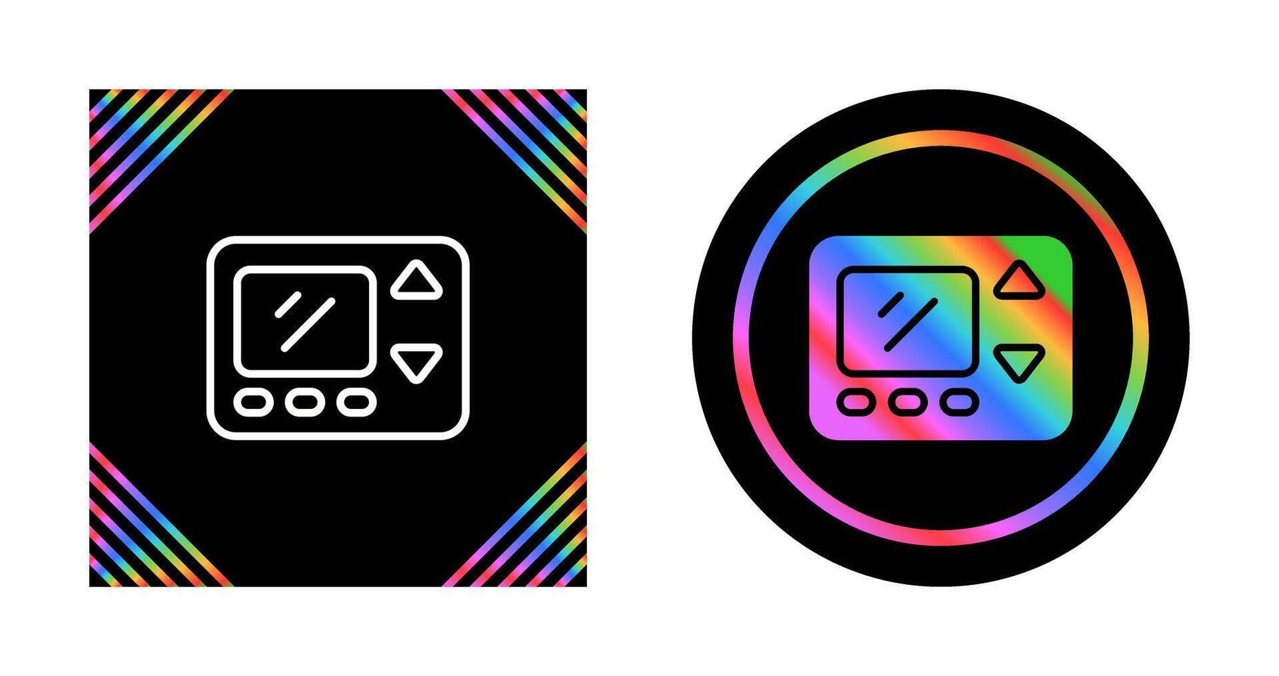 Smart Thermostat Vector Icon