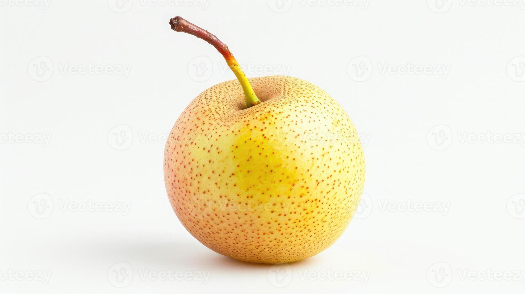 AI generated Chinese pear on isolated white background. photo