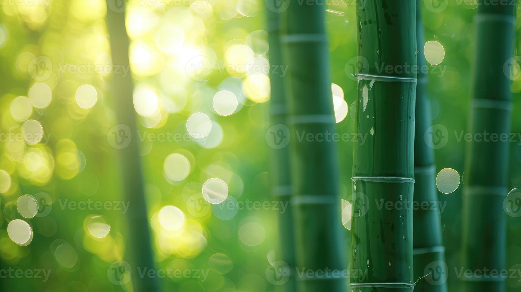 AI generated Blurred images of bamboo forest Bamboo Background photo