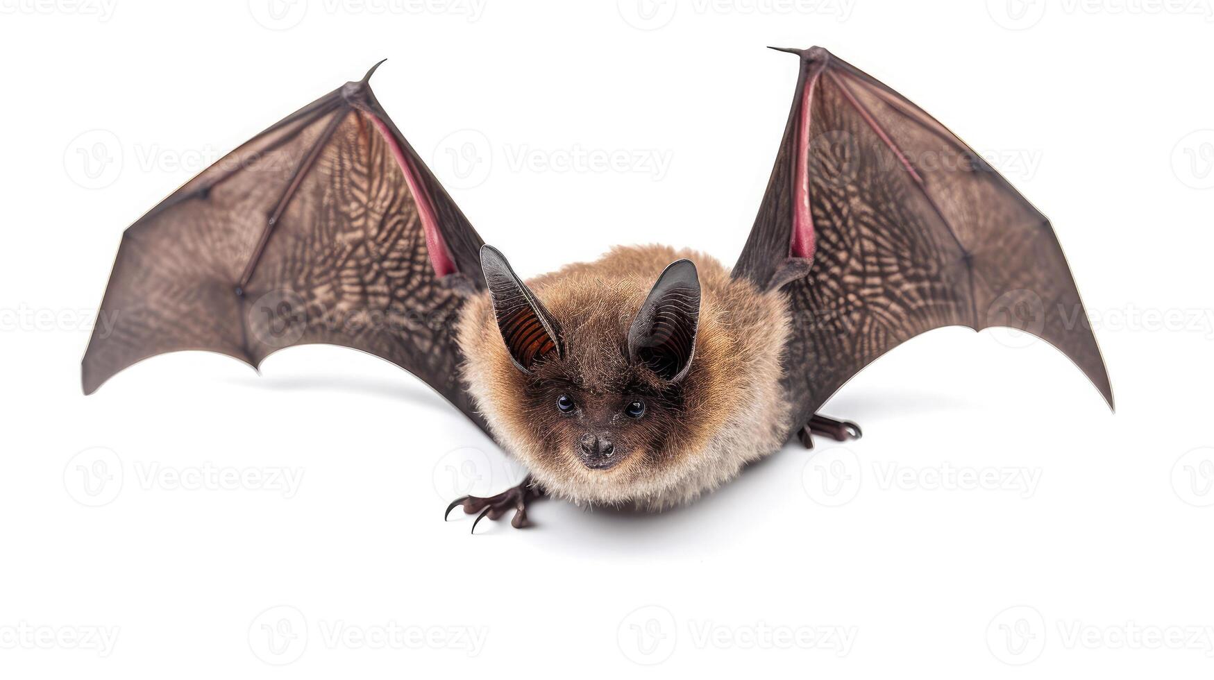 AI generated bat on isolated white background. photo