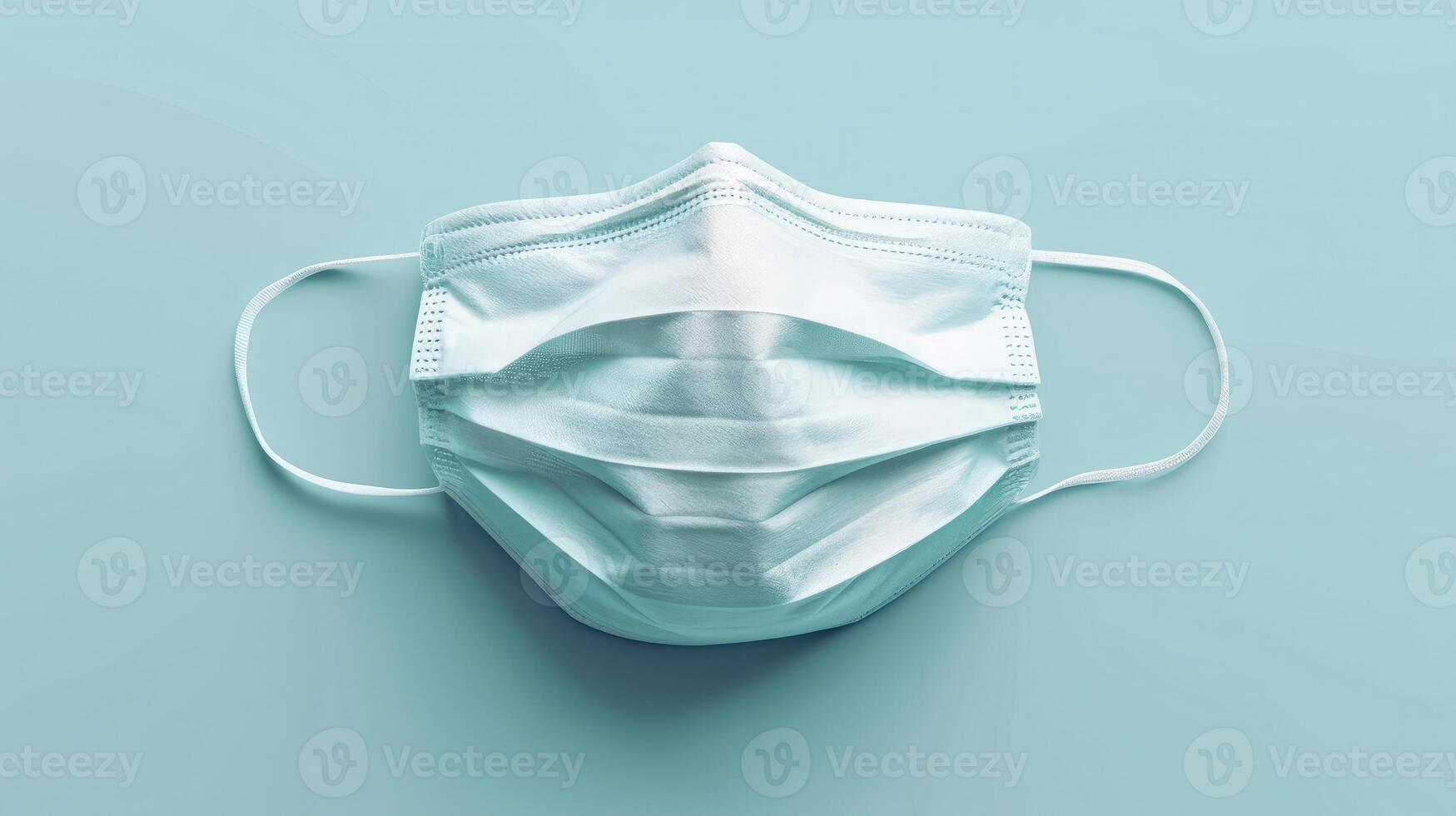 AI generated White medical mask isolated. Face mask protection against pollution, virus, flu and coronavirus. Health care and surgical concept. photo