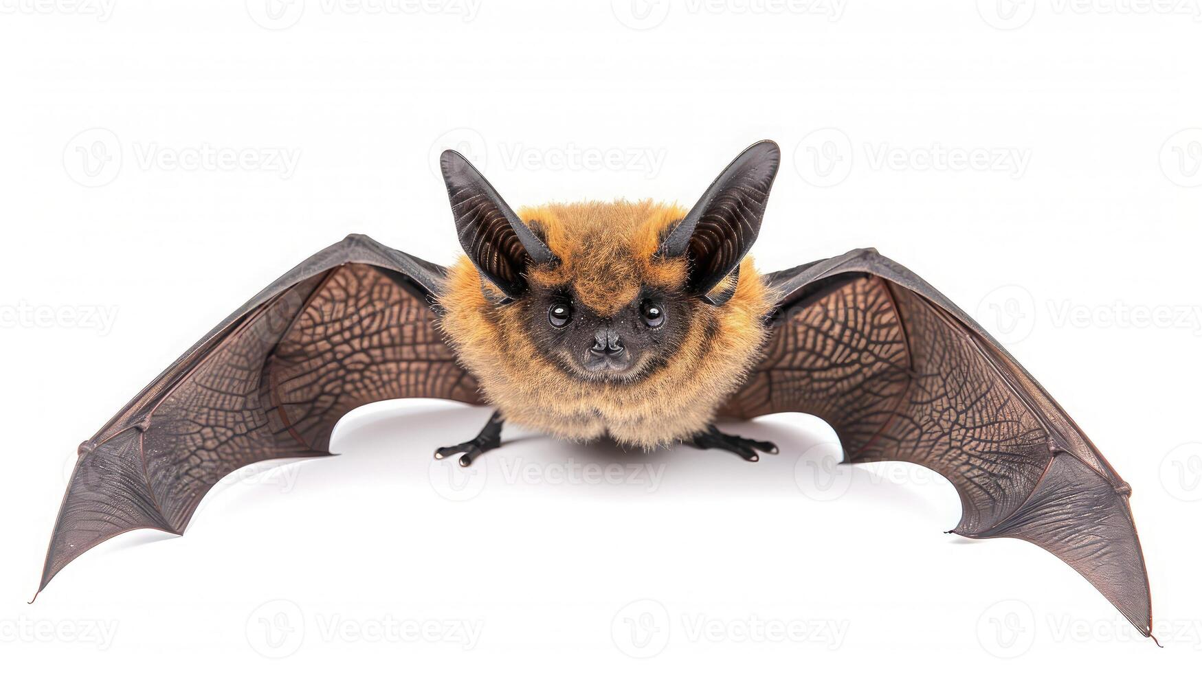 AI generated bat on isolated white background. photo