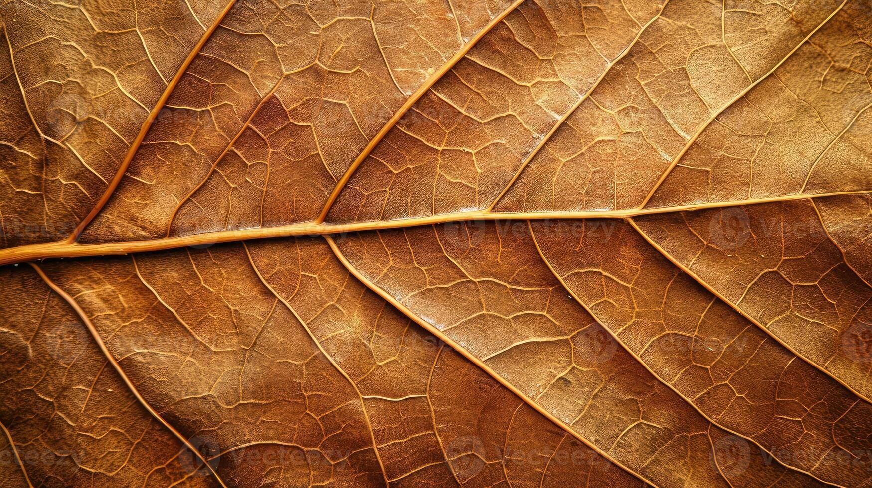 AI generated close up brown leaf texture photo