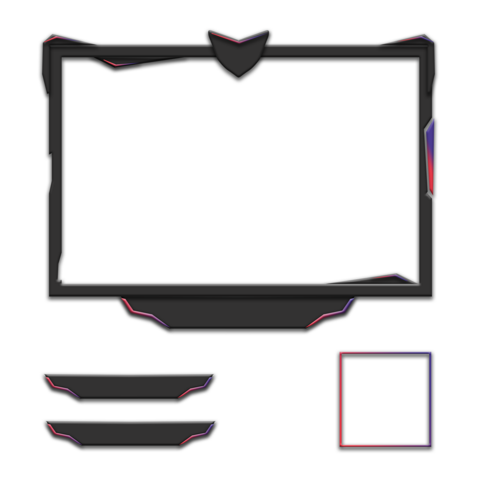 stream overlay face cam border design png