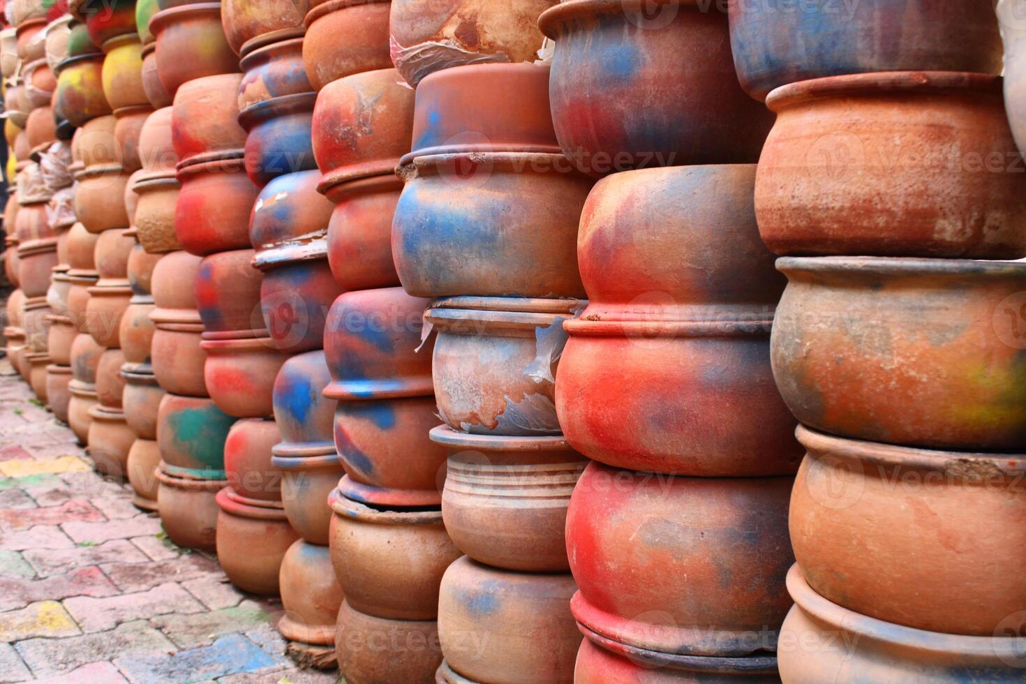 A crock is a pottery container sometimes used for food and water, synonymous with the word pot, and sometimes used for chemicals. Avanos, Nevsehir photo