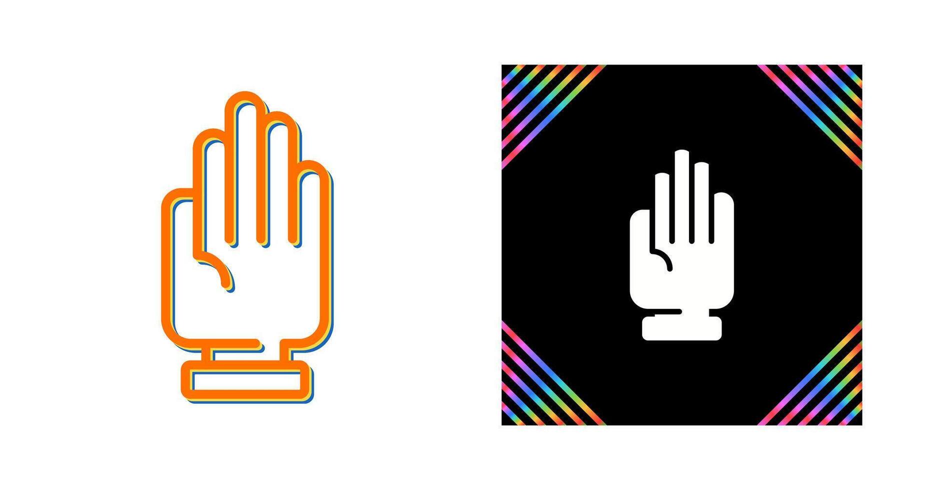 icono de vector de mano