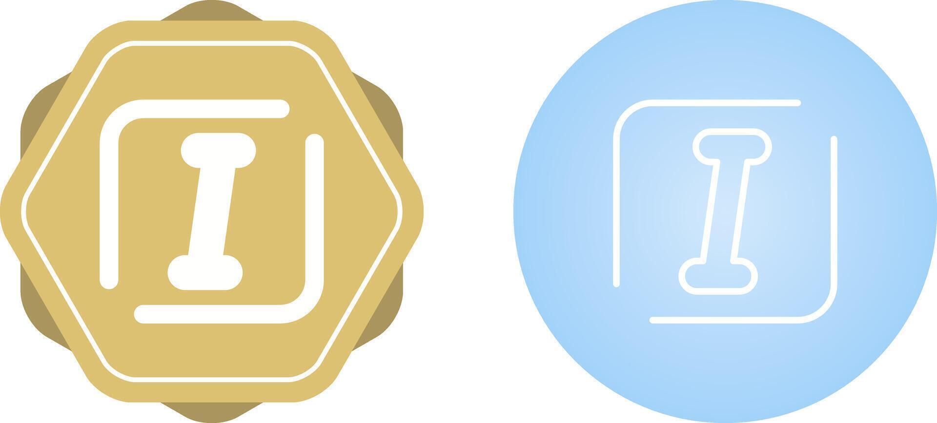 Italic Vector Icon