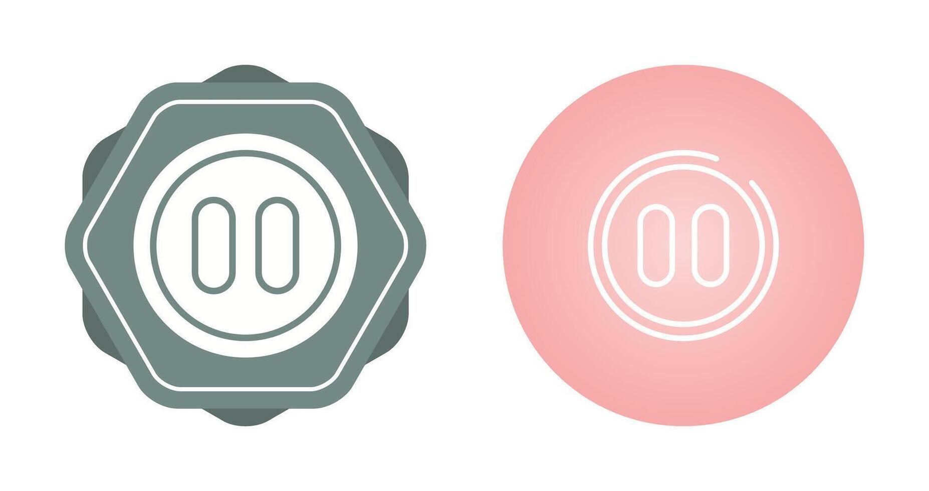 Pause Button Vector Icon