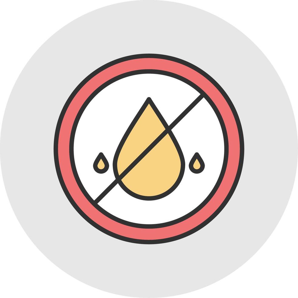 Embargo Line Filled Light Circle Icon vector