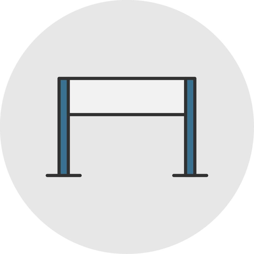 Gameplay Line Filled Light Circle Icon vector