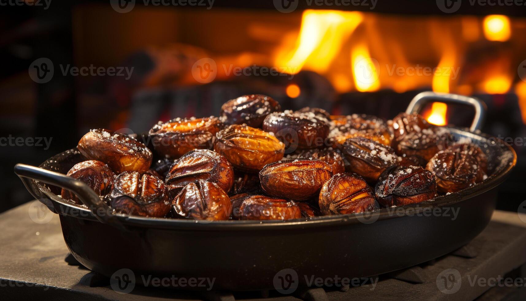 ai generado A la parrilla carne en fuego, un delicioso parilla comida generado por ai foto