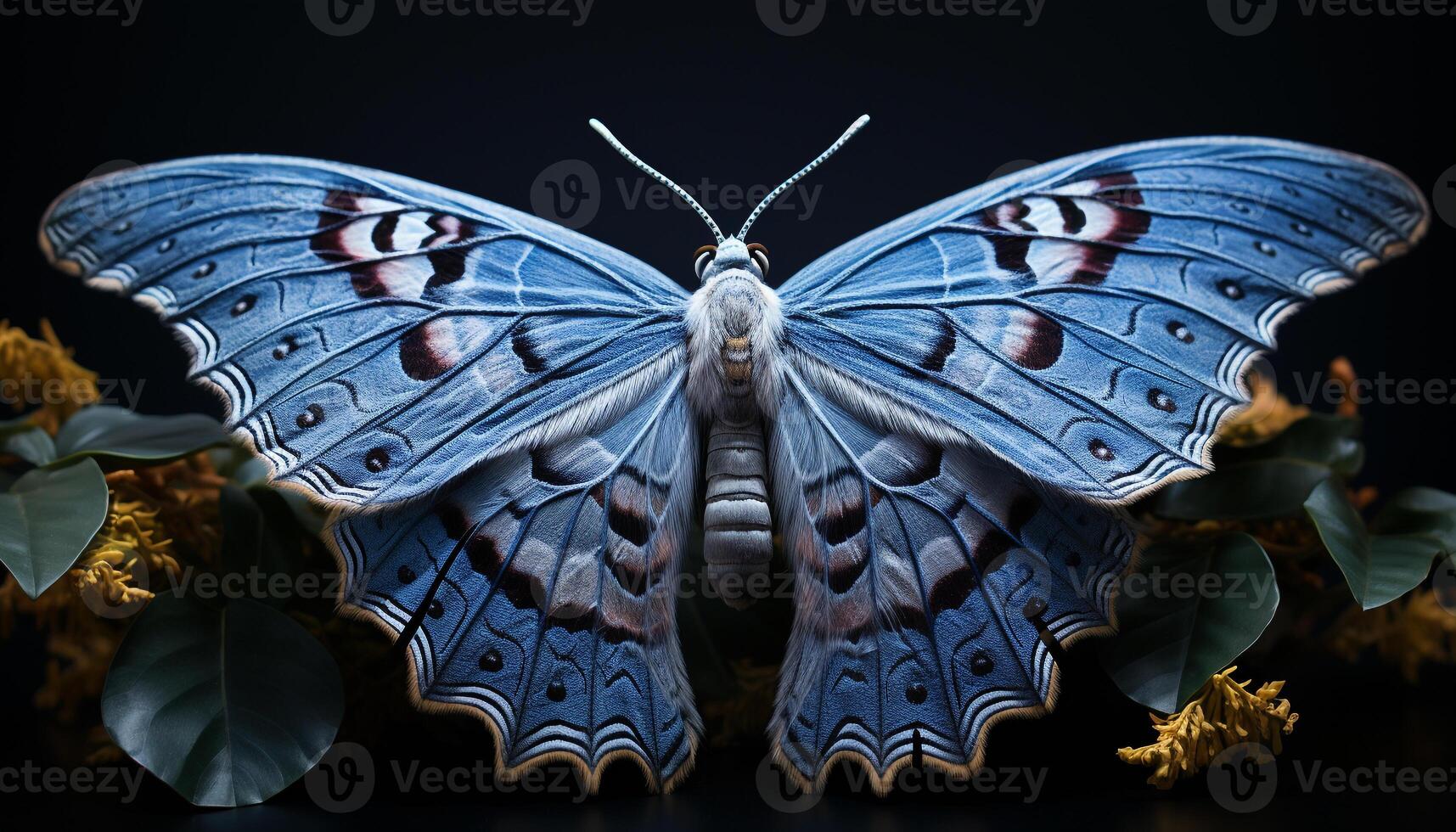 AI generated Butterfly wing pattern, multi colored beauty in nature generated by AI photo