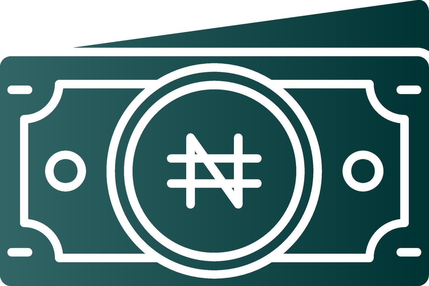 Namecoin Glyph Gradient Green Icon vector