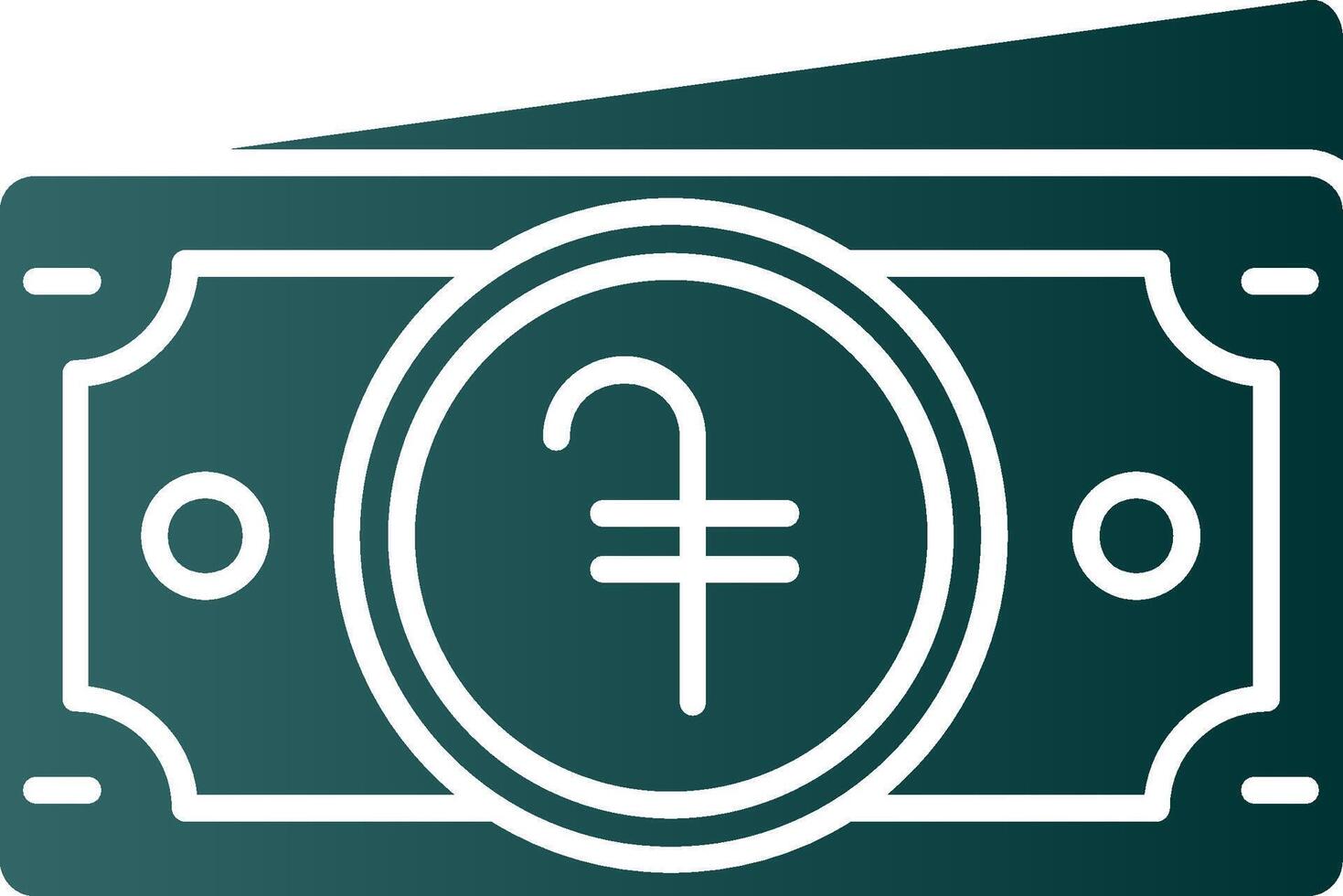 Dram Glyph Gradient Green Icon vector