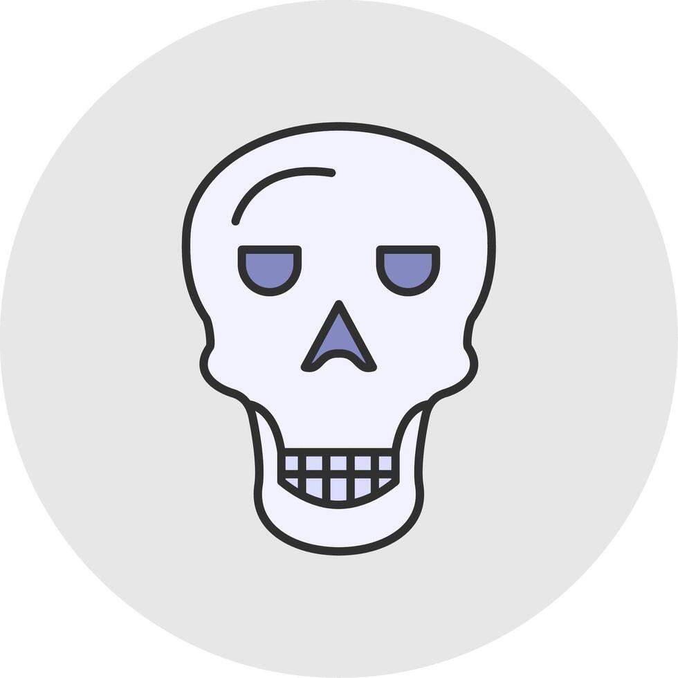 Osteology Line Filled Light Circle Icon vector