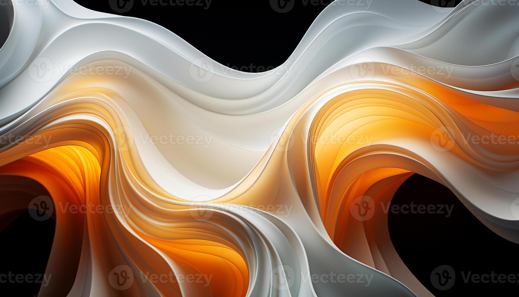 AI generated Abstract wave pattern in vibrant colors, digitally generated generated by AI photo