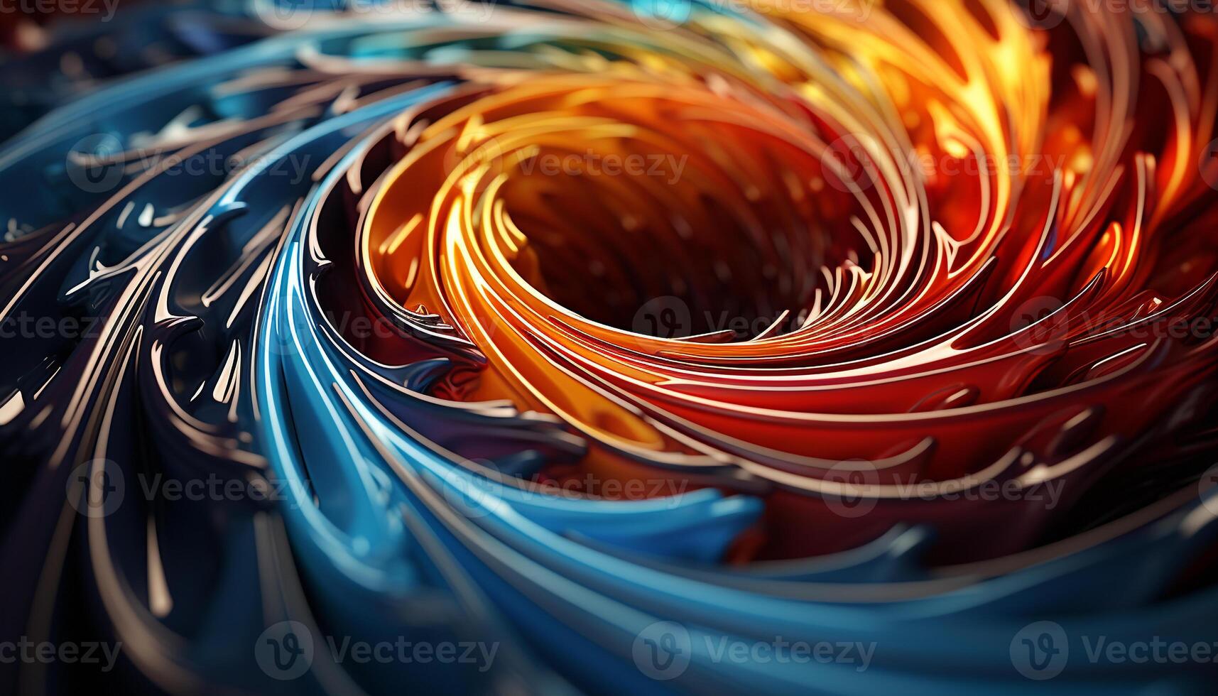 AI generated Abstract pattern of multi colored fractal design backdrop generated by AI photo