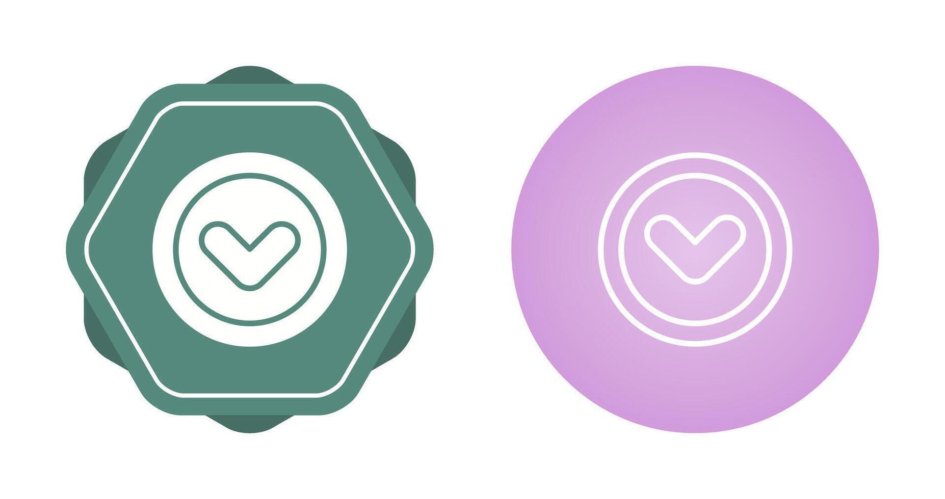 Angle Down Vector Icon