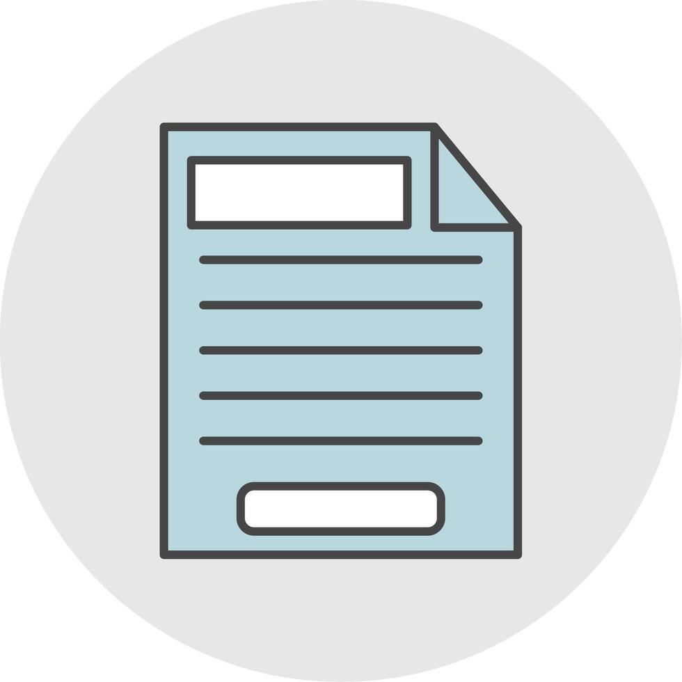 Task Line Filled Light Circle Icon vector