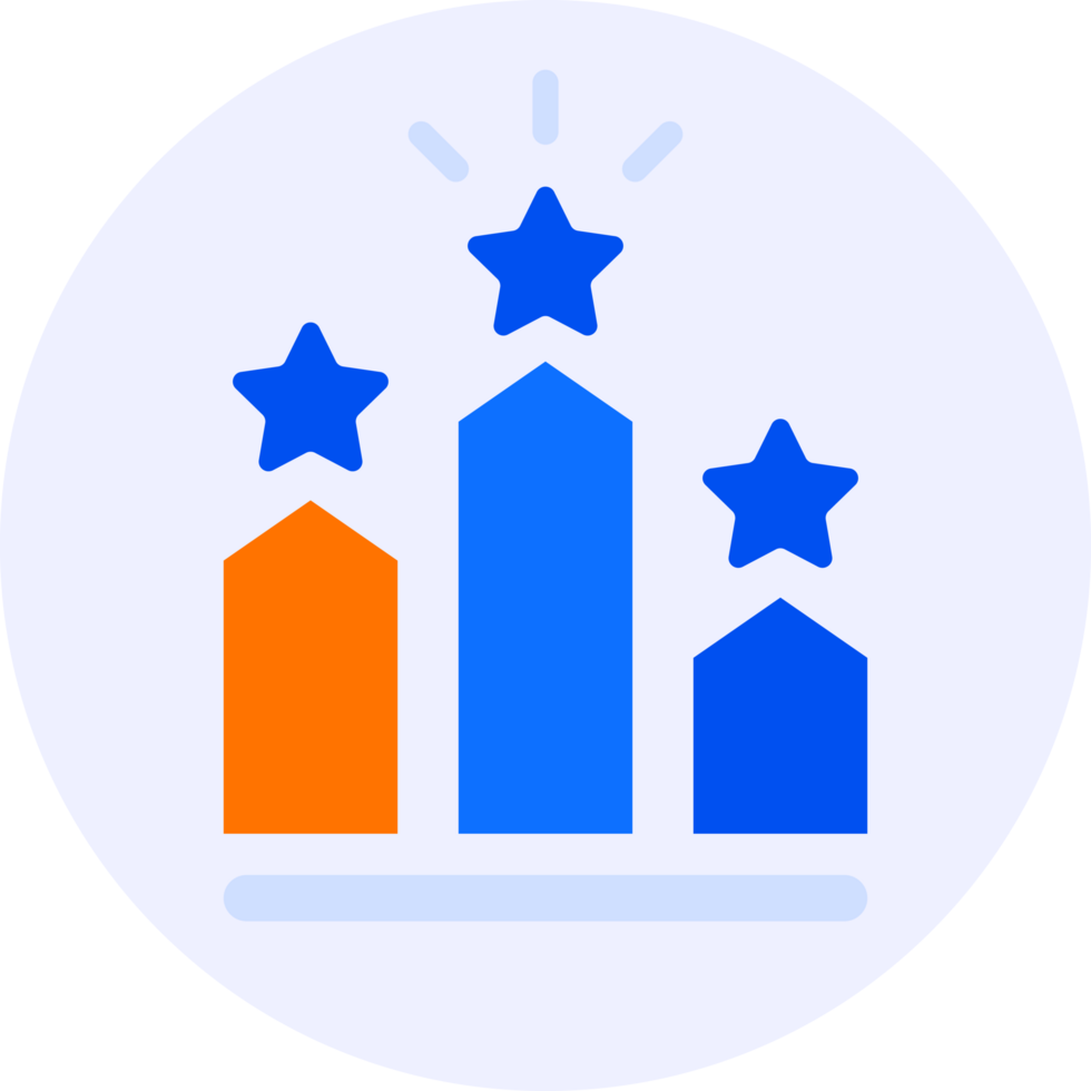 ranking podium modern icon illustration png