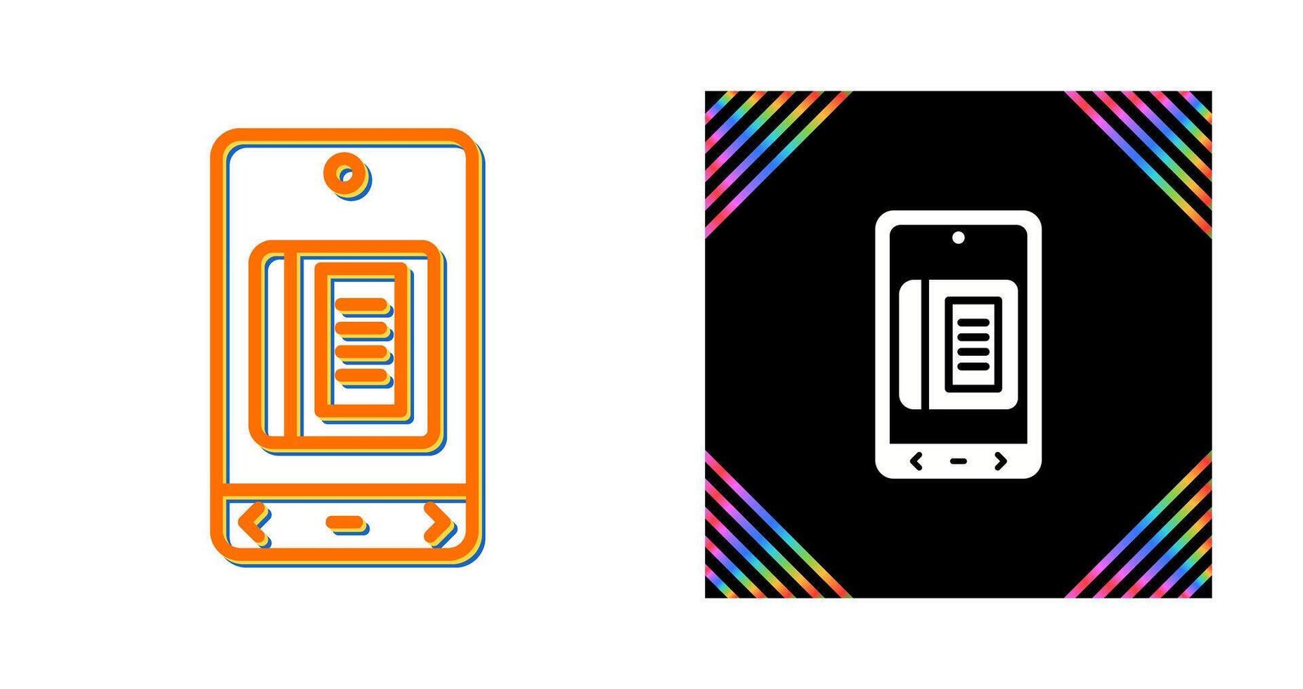 E Book Vector Icon
