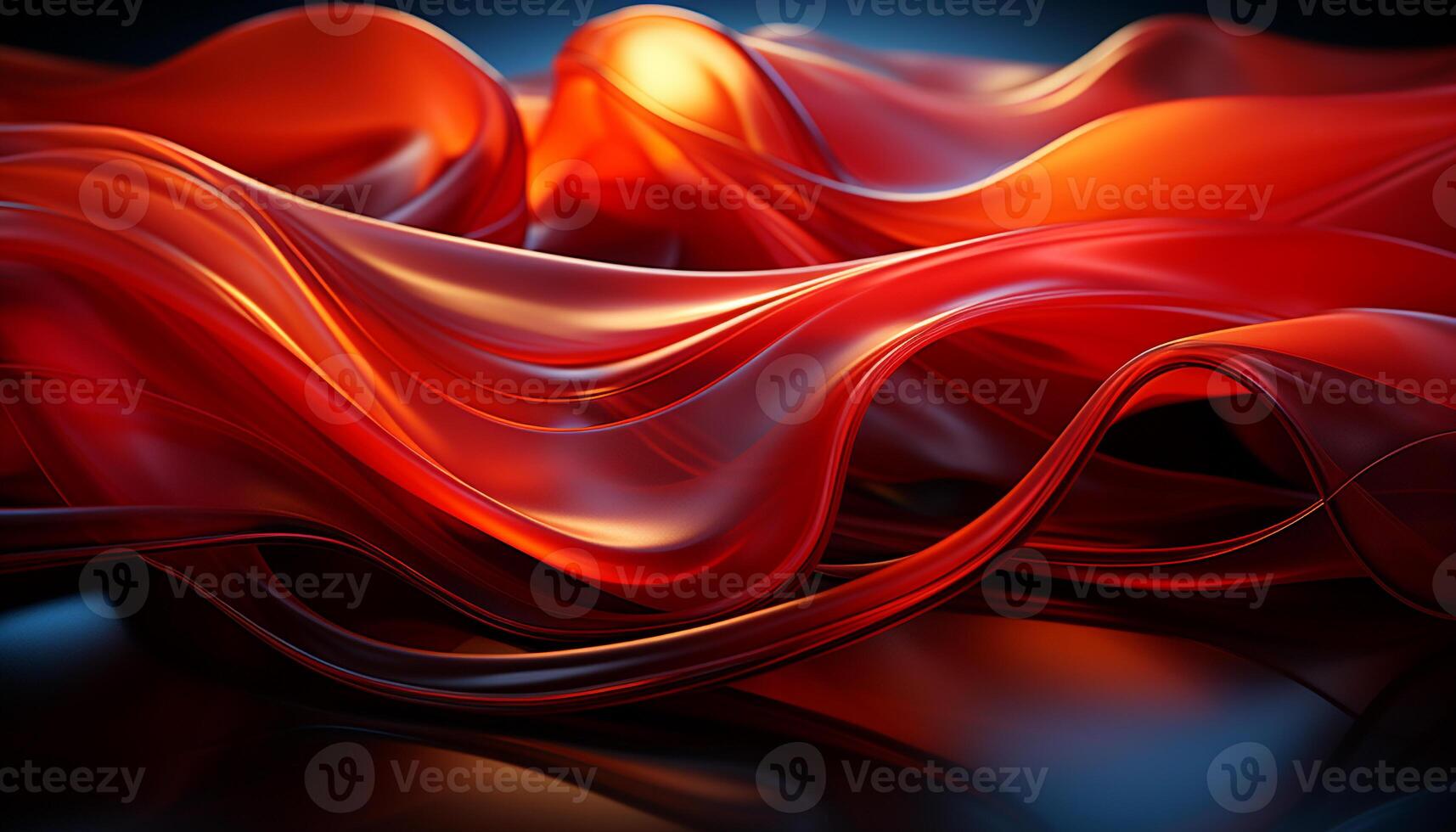 AI generated Smooth flowing wave pattern in vibrant colors generated by AI photo