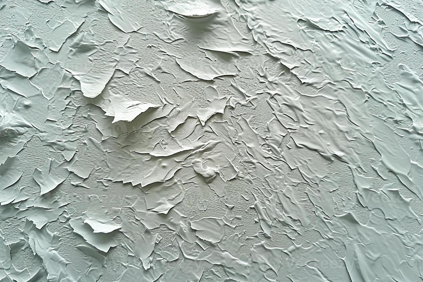 AI generated white wall with peeling paint photo