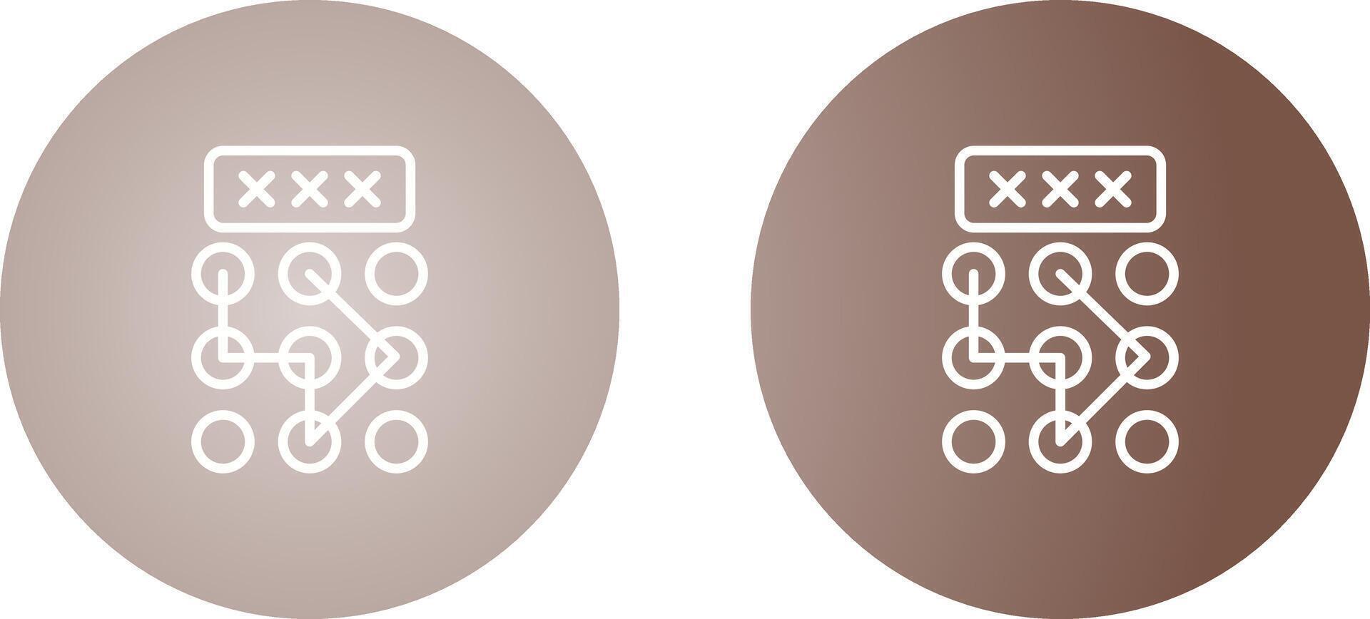 Pattern Lock Vector Icon