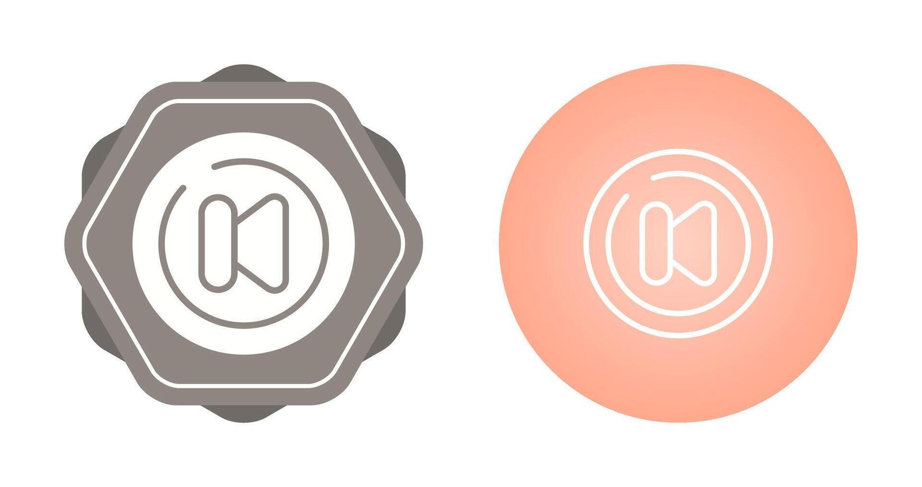 Video Previous Track Circl Vector Icon
