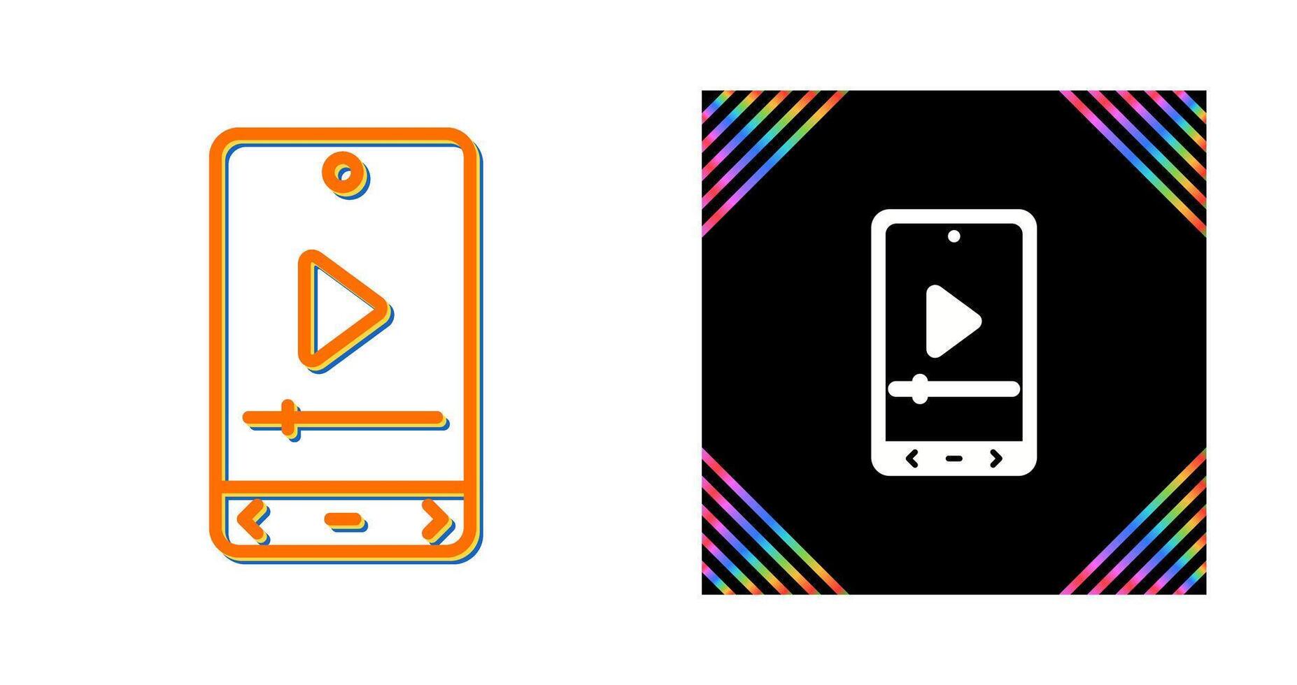 Video Player Vector Icon