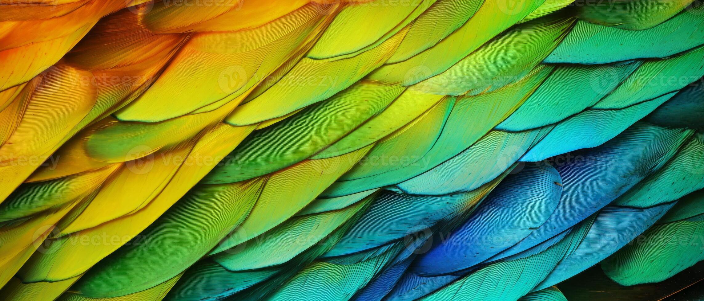 AI generated close-up vibrant butterfly wings pattern photo