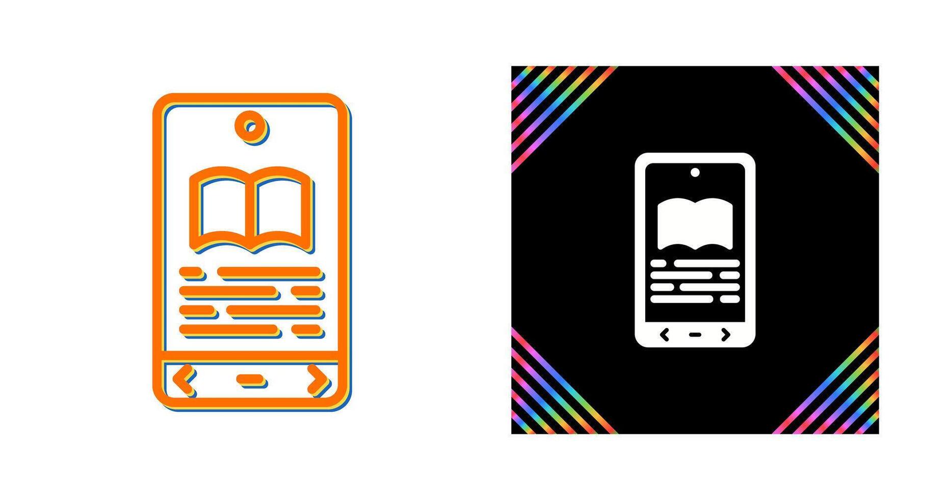 E book Reader Vector Icon