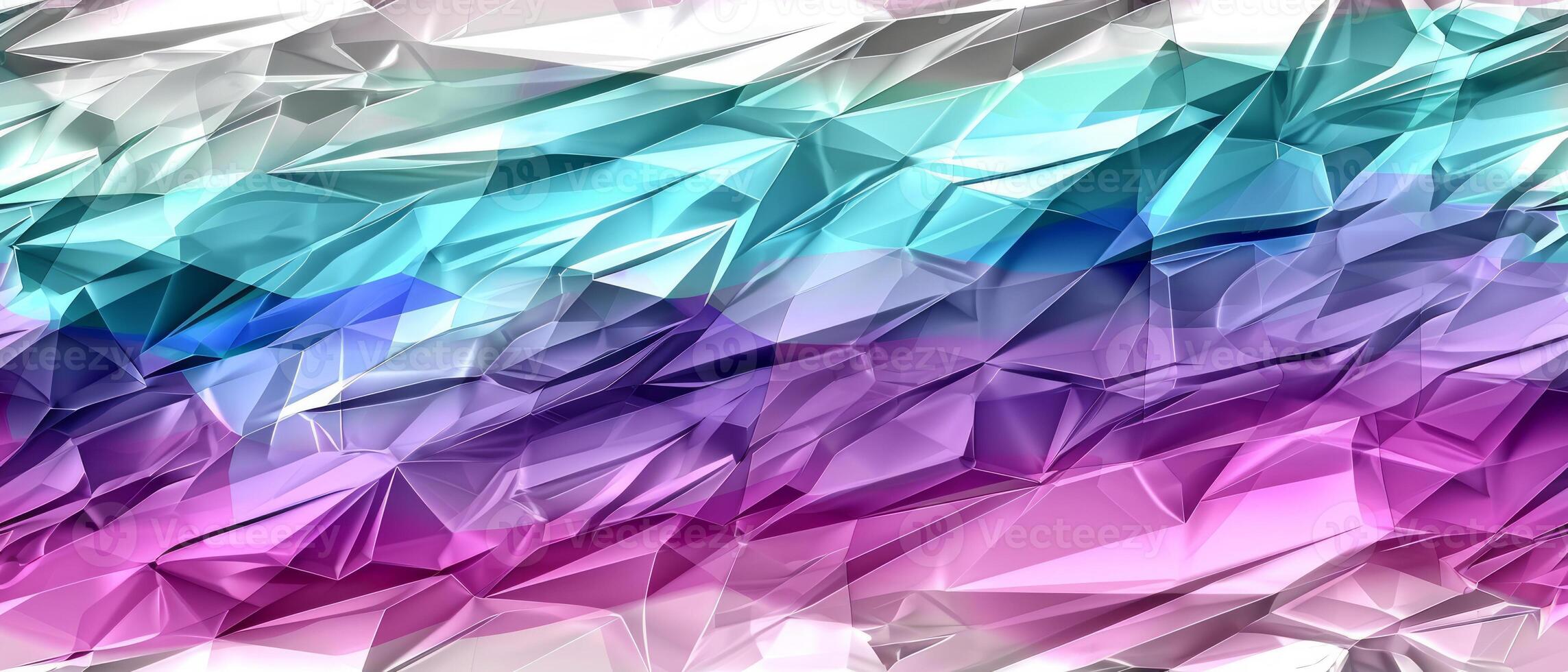 AI generated Colorful abstract background with a dynamic polygonal pattern in shades of blue and purple photo