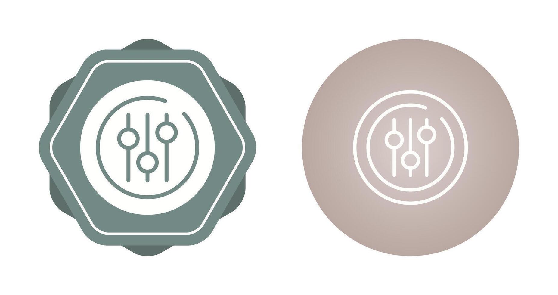 Audio Equalizer Circle Vector Icon